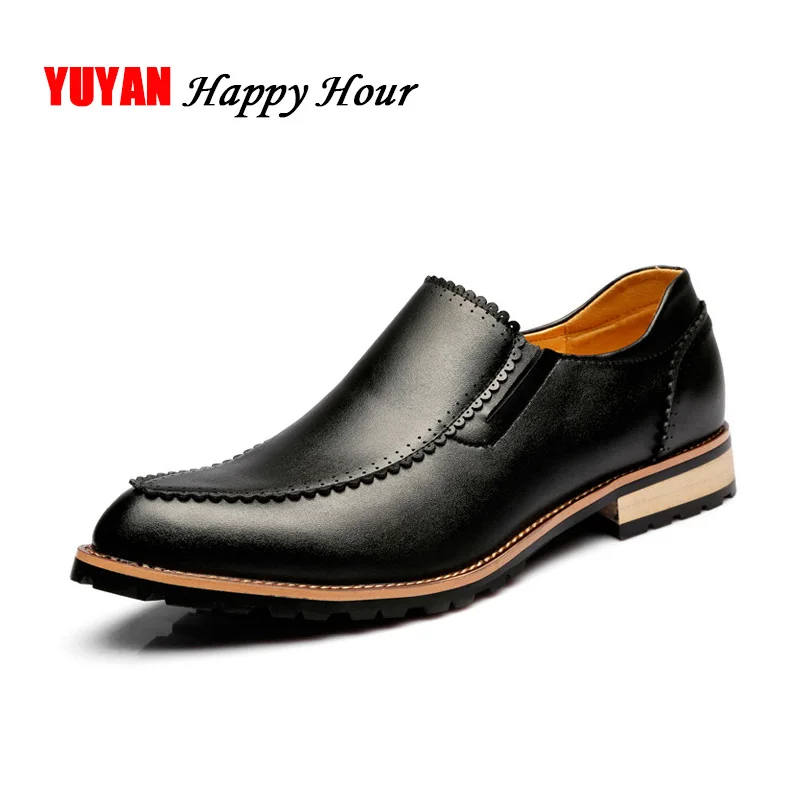 

Mens Genuine Leather Oxfords Shoes Soft Black Business Casual Shoes Brand Men's Casual Shoes A115