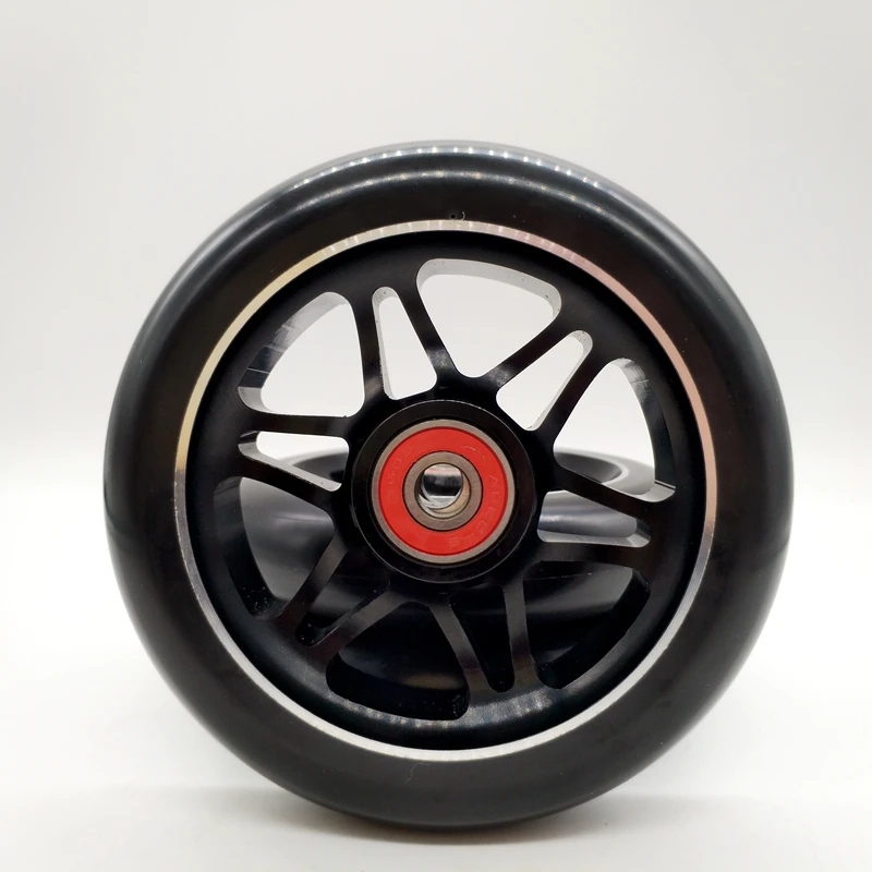 Трюковое колесо, агрессивное колесо для скейта, алюминиевая ступица, 110 мм, 85 а, черный цвет