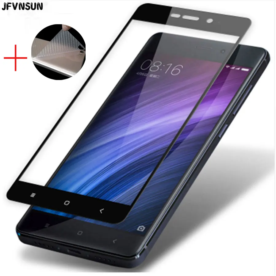 

For Xiaomi Redmi 4A 4 A Glass 9H 2.5D Full Cover Screen Protector for Redmi 4A Tempered Glass + Gift Soft Back Protective Film