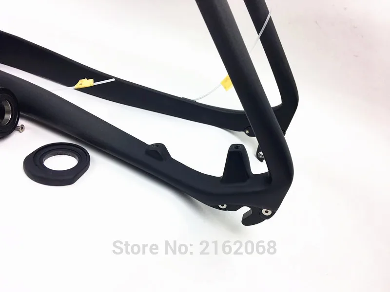 Cheap Newest 27.5/29er*15.5/17.5/19 inch Mountain bike matt 3K full carbon fibre bicycle thru axle frame carbon MTB headset Free ship 13