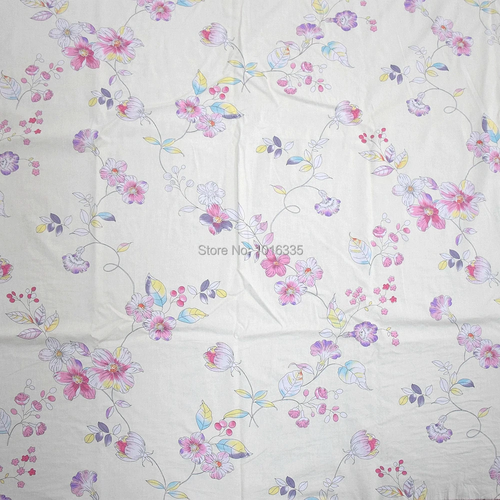 2018 Free shipping 160CM Width Flower Cotton Fabric / Floral Printed telas patchwork fabric | Дом и сад