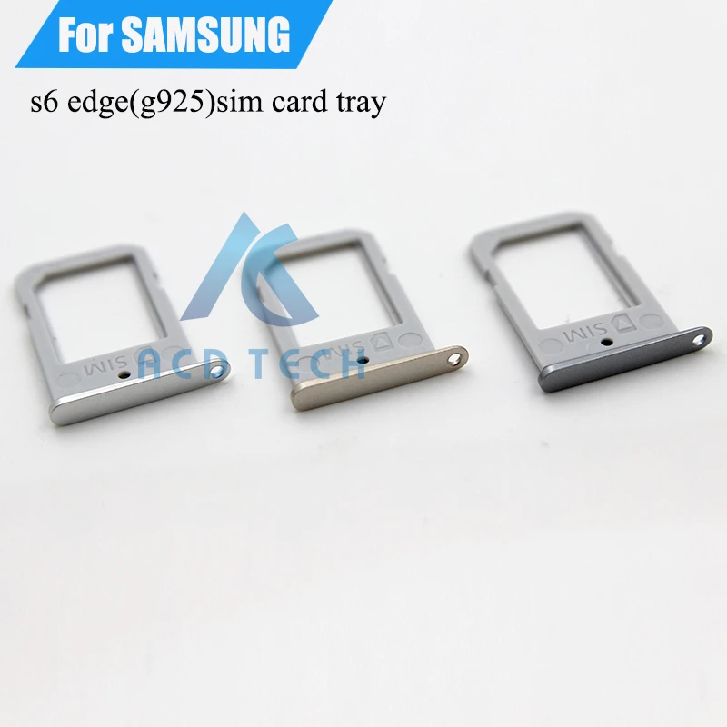 Oem Simカードトレイホルダースロット用samsung Galaxy S6 Edge G925交換部品 Tray Holders Sim Card Traysim Slot Aliexpress