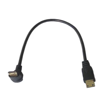 

Mini HDMI Extension Cable Mini HDMI Male to 90 Degree Down Angle Mini HDMI Male Cord 0.3m