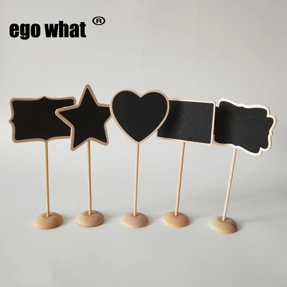 

10Pcs/lot D8XH17CM Wholeale Cheap Garden Tags Markers Nursery Plant Labels Wood Tags with blackboard Wedding table label tag