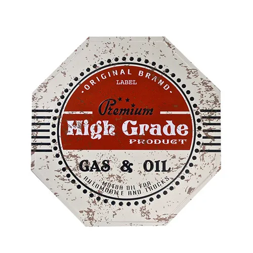 Коричневый DL-Gas& oil next сервис 100 м Классическая стрелка индикатор ремесла АЗС настенный стикер поднос в античном стиле - Цвет: Коричневый