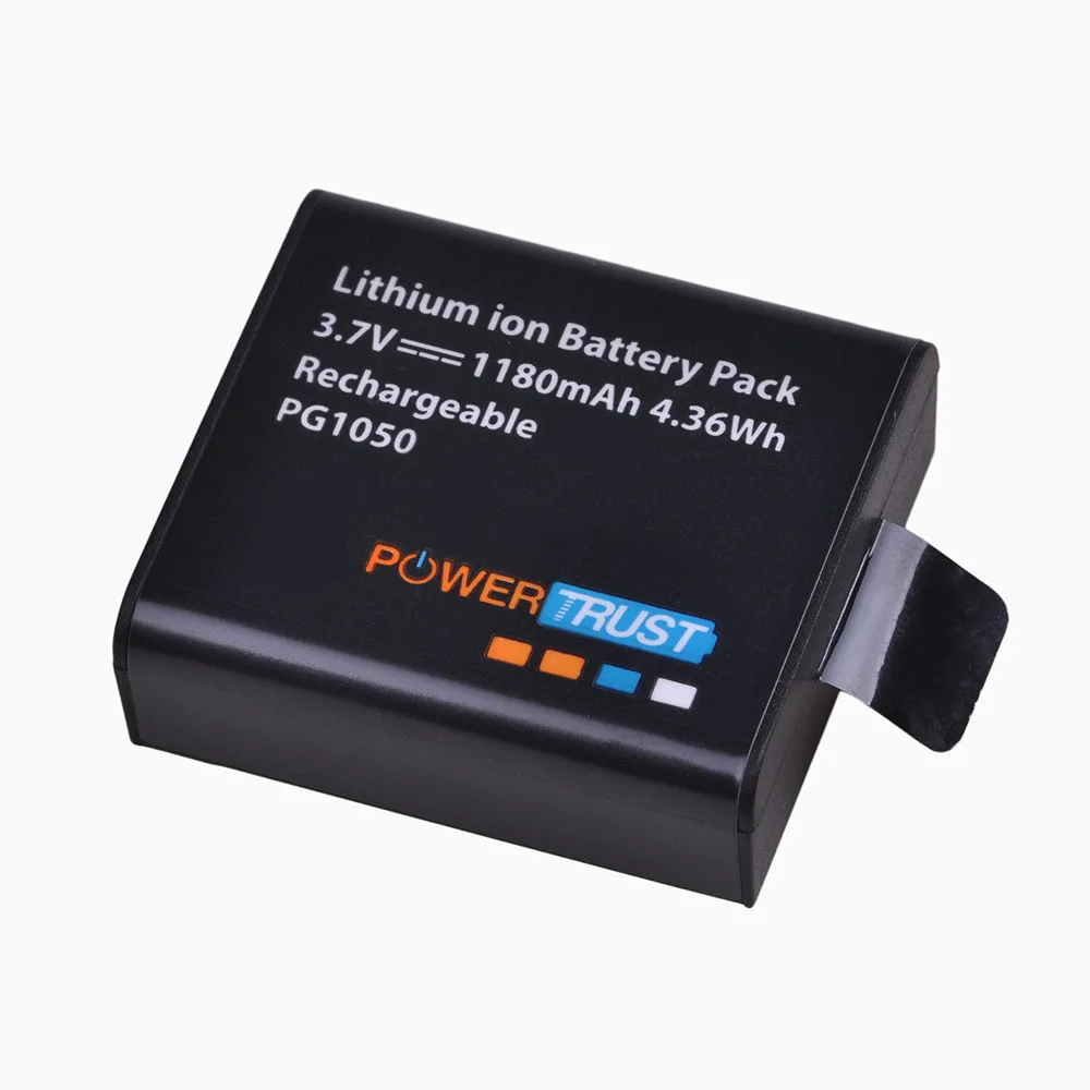 

PowerTrust 1x PG1050 Rechargeable Battery For SJCAM SJ4000 sj4000 SJ5000X For EKEN H9 H9R H8R H8 Action Camera