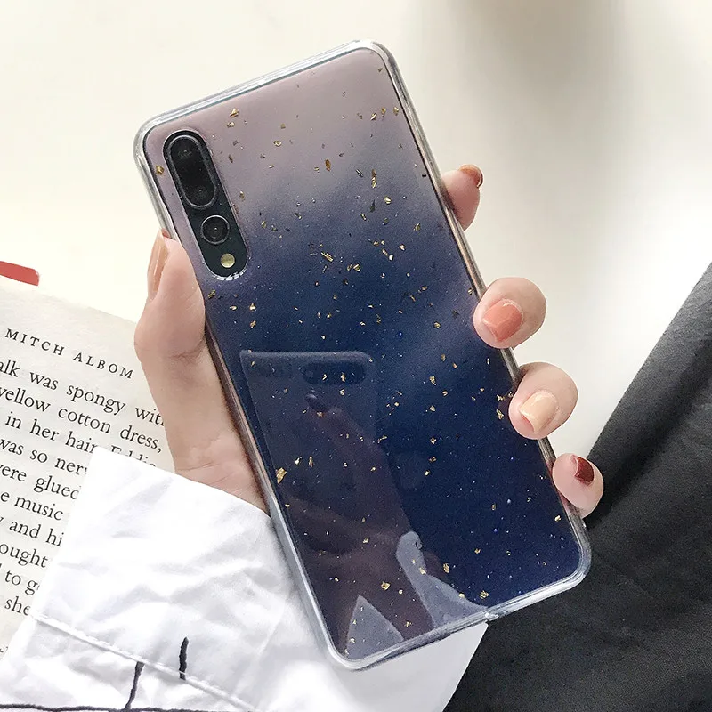 Блеск Мрамор чехол для samsung Galaxy S10 плюс S10e S9 Note 8 9 A9 A7 крышка на силиконовый накладка из мягкого с кольцом-подставкой - Цвет: Style 8