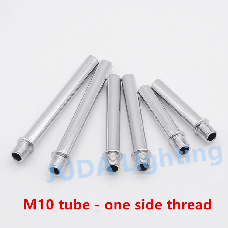 

one side head joint pipe straight tube M10 thread tube connection pipe tube for led Pendant lamp chandelier Lighting accessories