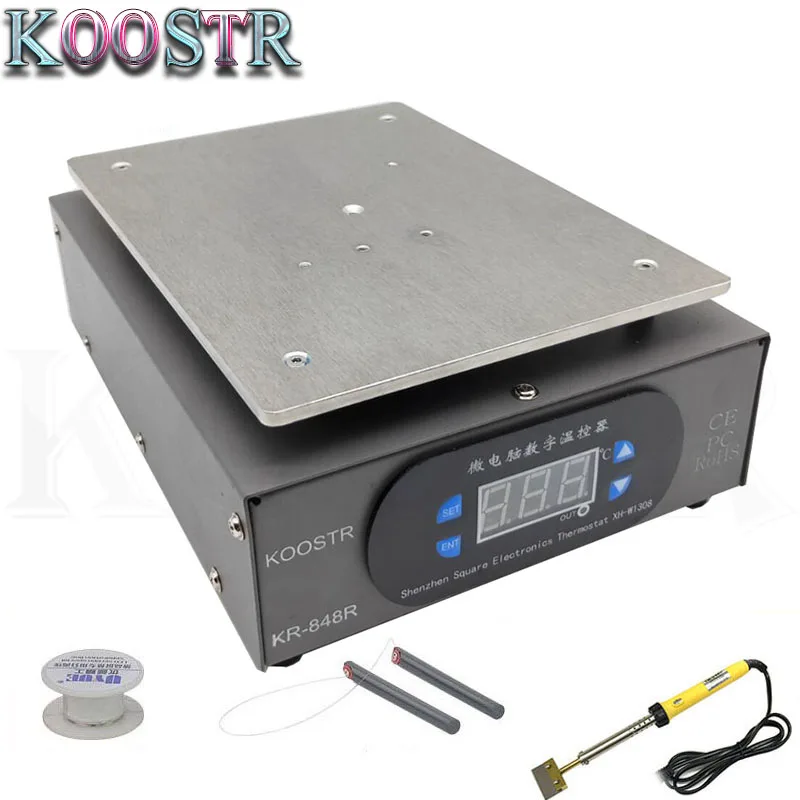 

KR-848R Thermostat heating Machine mobile phone repair LCD Screen Open separator desoldering station for iPhong Samsung