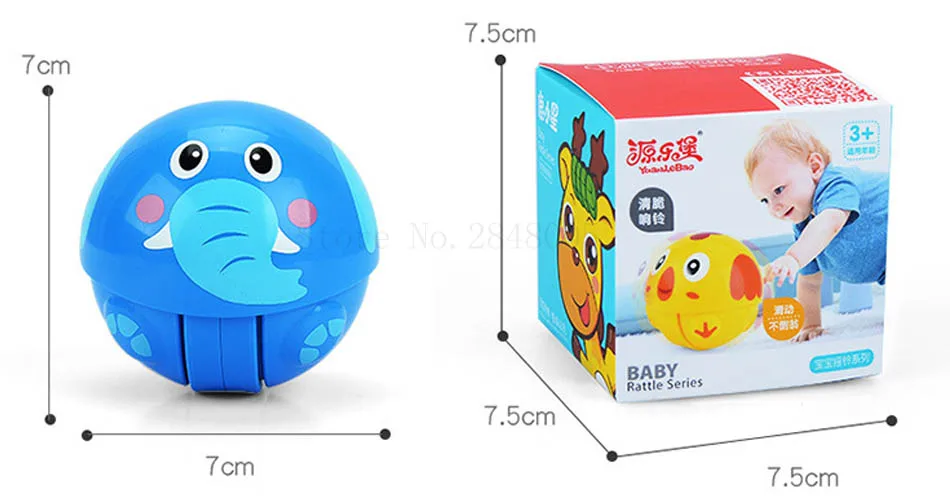 Детские игрушки мяч 3+ месяцев мультфильм животных бег стакан para детские игрушки для младенцев погремушки посылка