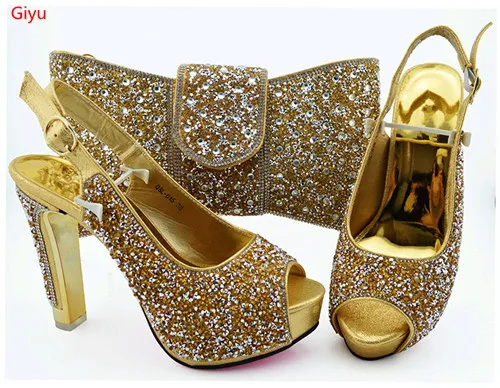 

doershow gold Shoes with Matching Bags 2019 African silver Shoe and Bag Set Italian Design African Shoes and Bag Set!JKP1-34
