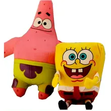2PCS 30-37CM SpongeBob plush toys doll for Children Holiday gift soft anime cute furniture pillow stuffed kawaii totoro