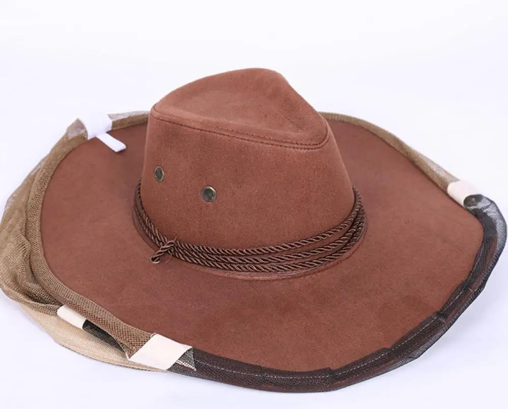 Cowboy bee hat anti-bee hat bee supplies protective cap beekeeping tool