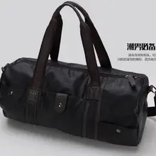 Высококачественная брендовая мужская кожаная дорожная сумка, Мужская винтажная спортивная сумка, Большая вместительная кожаная сумка с наплечной лямкой, мужская сумка