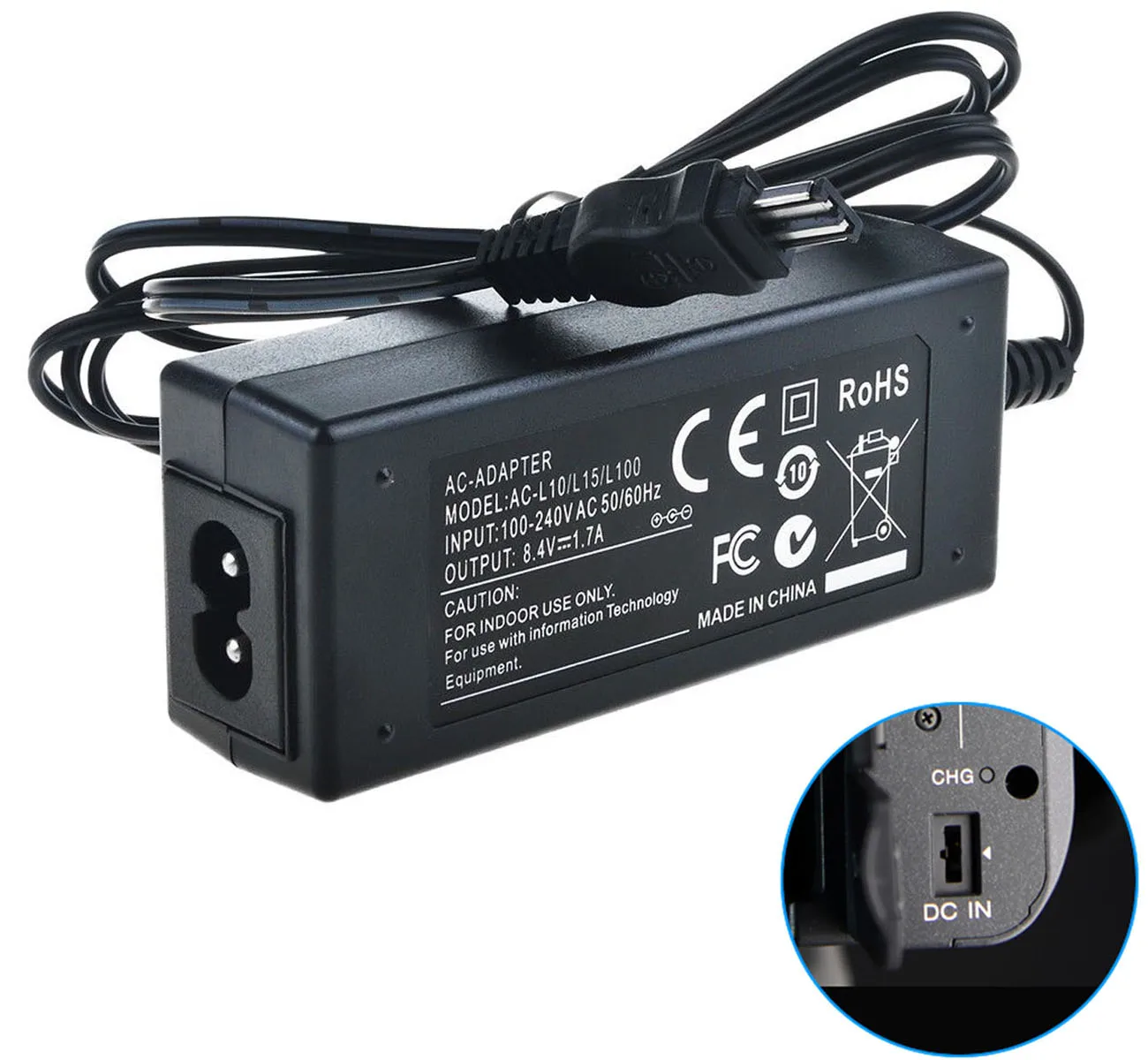AC Мощность адаптер Зарядное устройство для sony DCR-TRV230E, DCR-TRV240E, DCR-TRV250E, DCR-TRV260E, DCR-TRV270E, DCR-TRV280E Handycam