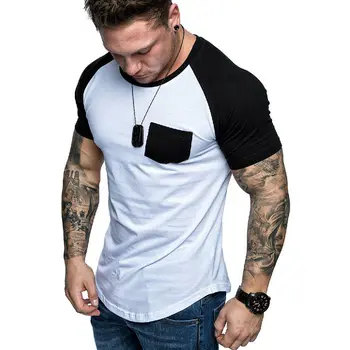 

Men's Short Sleeve Slim Fit Blouse Shirt Summer Casual Muscle Tee Tops t -Shirts