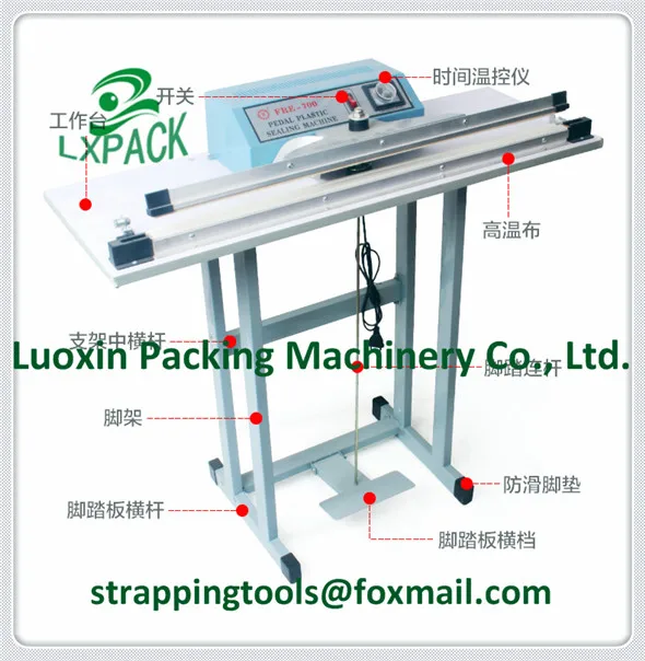 Long type foot heat sealer 300-1400mm Foot Pedal operated double impulse heat sealers Pedestal Impulse Sealers Constant Heat Sealers17 (2)
