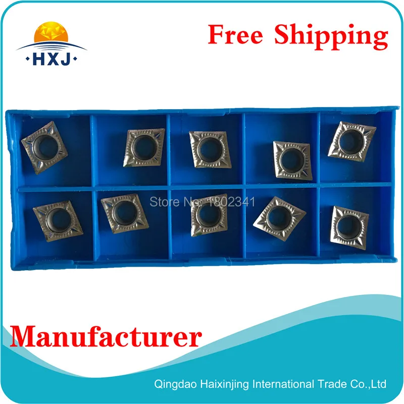 10 / box Korloy carbide insert CCGT09T304 h01, aluminum alloy CNC blade