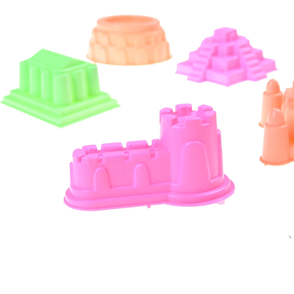 Castle Sand Clay Mold Portable Baby Children Kids Educational Mould Toys Building Sights