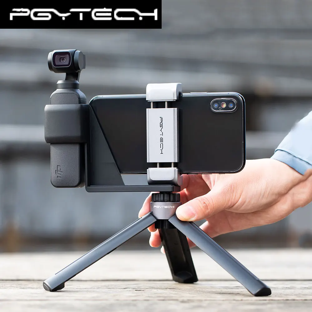 PGYTECH DJI Osmo Mobile 3/Osmo карманный мини Настольный Штатив для GoPro Hero 7 6 5 Insta360 One X для iPhone Osmo экшн-Аксессуары