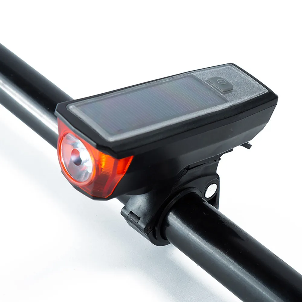 Cheap Bike Lantern Solar Energy Rechargeable Speaker Cycling Bicycle Light Riding Oversized Vocal For Bicycle Accessories c612 0