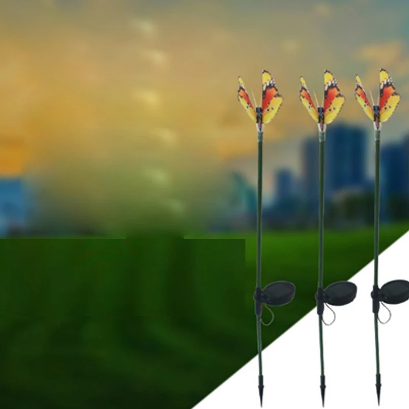LED Solar Powered Butterfly Outdoor Garden Lawn light for Yard Lawn Landscape Decoration Lamp solar light (8)