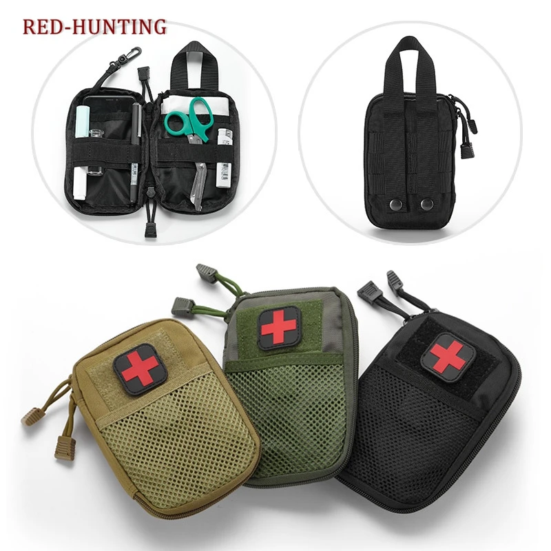 

Military Molle EDC Pouch Mesh Tools Accessory Pouches Tactical Hunting Waist Emengency Bags Outdoor Flashlight Magazine Pocket