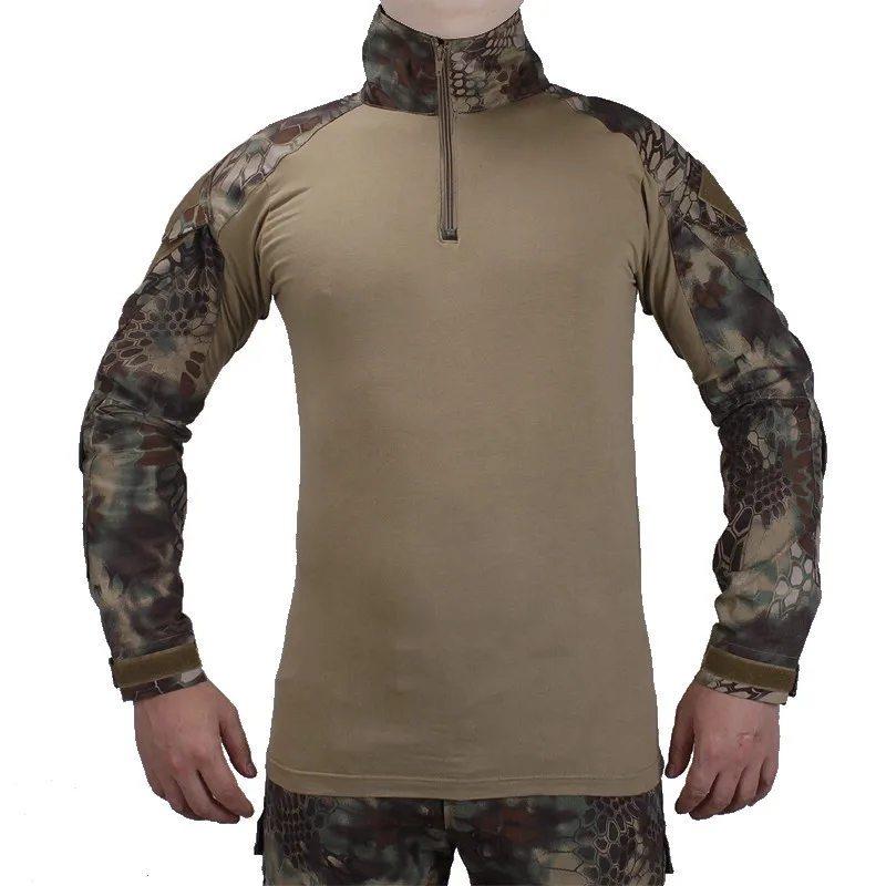 Камуфляж полевая форма Мандрэг боевая униформа рубашка с broek и локоть и наколенники военный игровой костюм для косплея ghilliekostuum