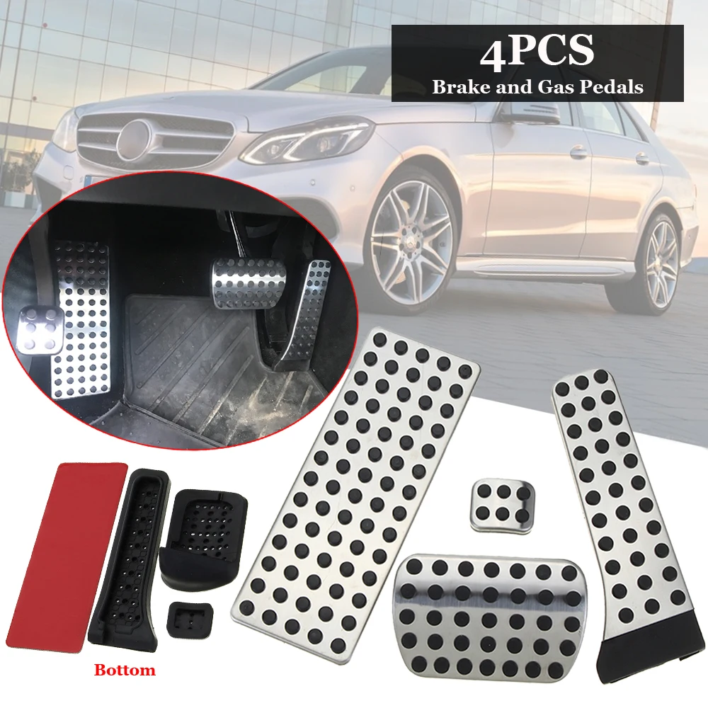 Для Mercedes-Benz W203 W204 W210 W211 W212 C E класс CLS Горячая Accs ножная газовая Тормозная педаль из нержавеющей стали+ резина