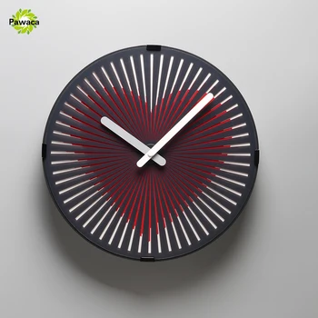 

Charminer Red Heart/ Runnig Horse/ Owl/ Walking Man Magical Phantom Clock Dynamic Animation Living Room Wall Clocks Plastic+PVC