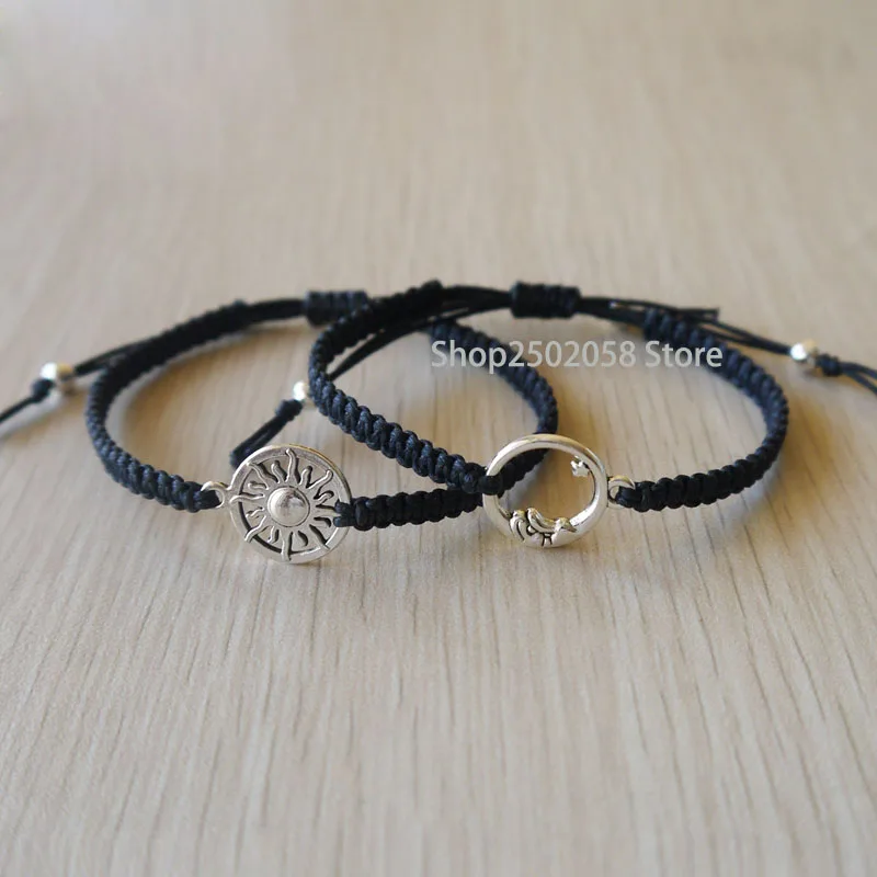 

Sun and Moon Couples Bracelets , Handmade Loves Bracelet, Anniversary Gift, Boyfriend girlfriend jewelry