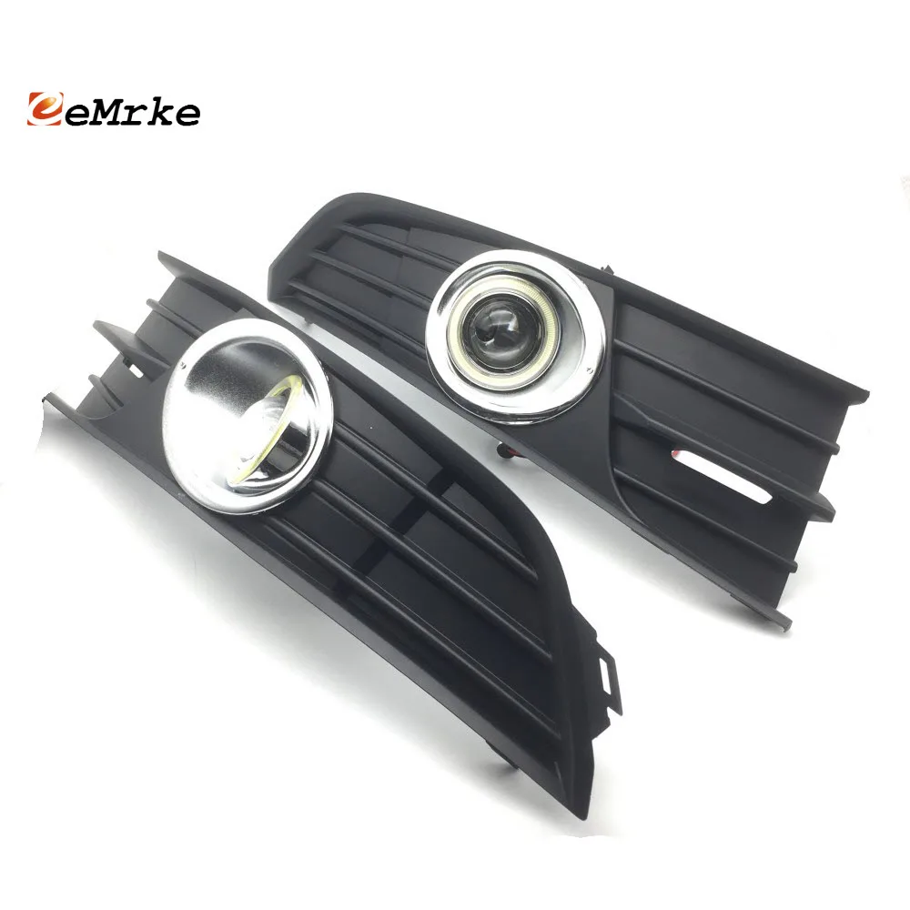

eeMrke For Skoda Fabia 2015 2016 2017 LED Angel Eyes DRL Daytime Running Lights Halogen H11 55W Fog Lights