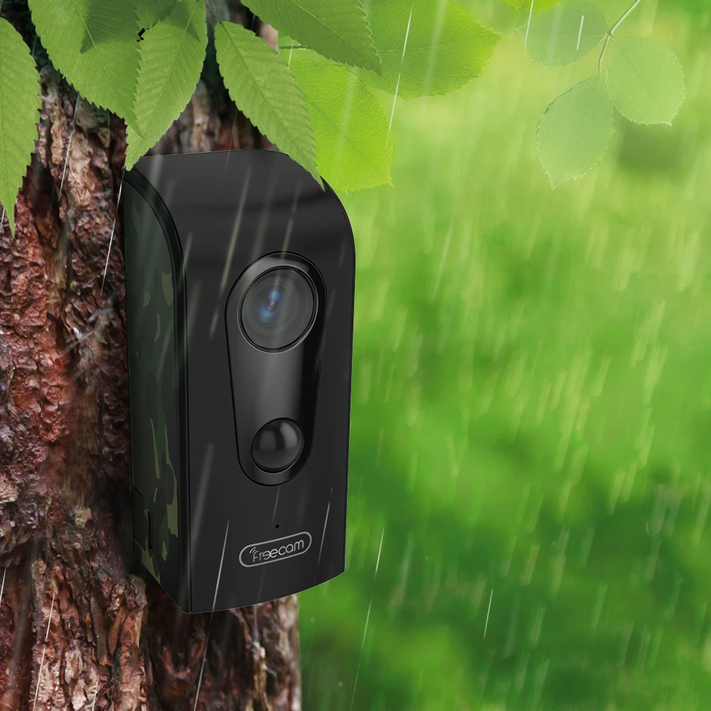 Уличная беспроводная Wi Fi камера Freecam с питанием от аккумулятора HD домашняя
