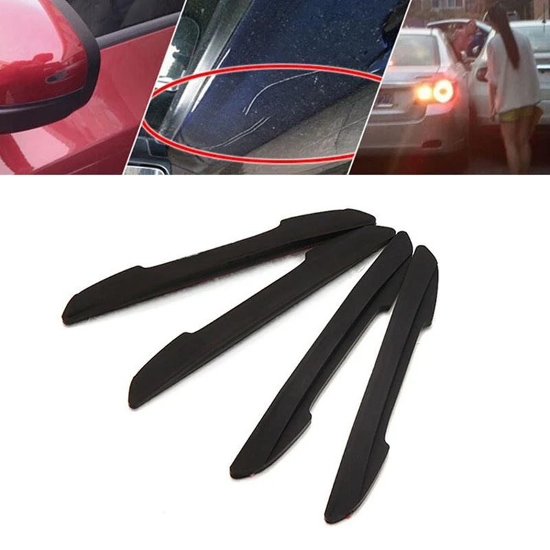 

4Pcs/Set Car Anti-Collision Strip Door Decorative Bumper Protector Cover Door Stickers