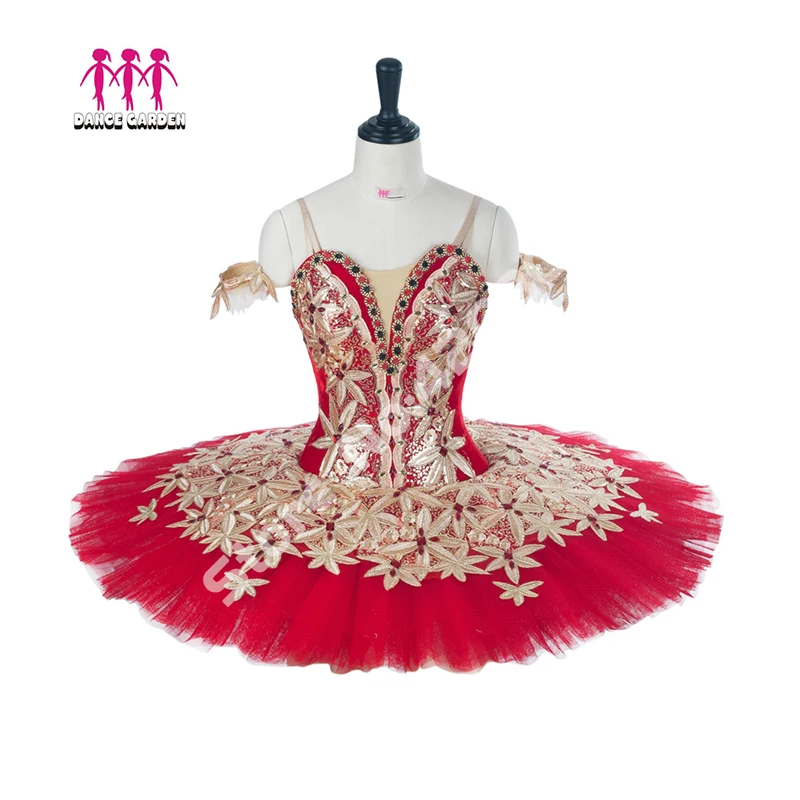 red ballet dress