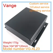 2 шт./лот ящик для проекта 104*28*120 мм 6063-T5 Алюминиевый Чехол diy настенный для устройства запуска сигнала