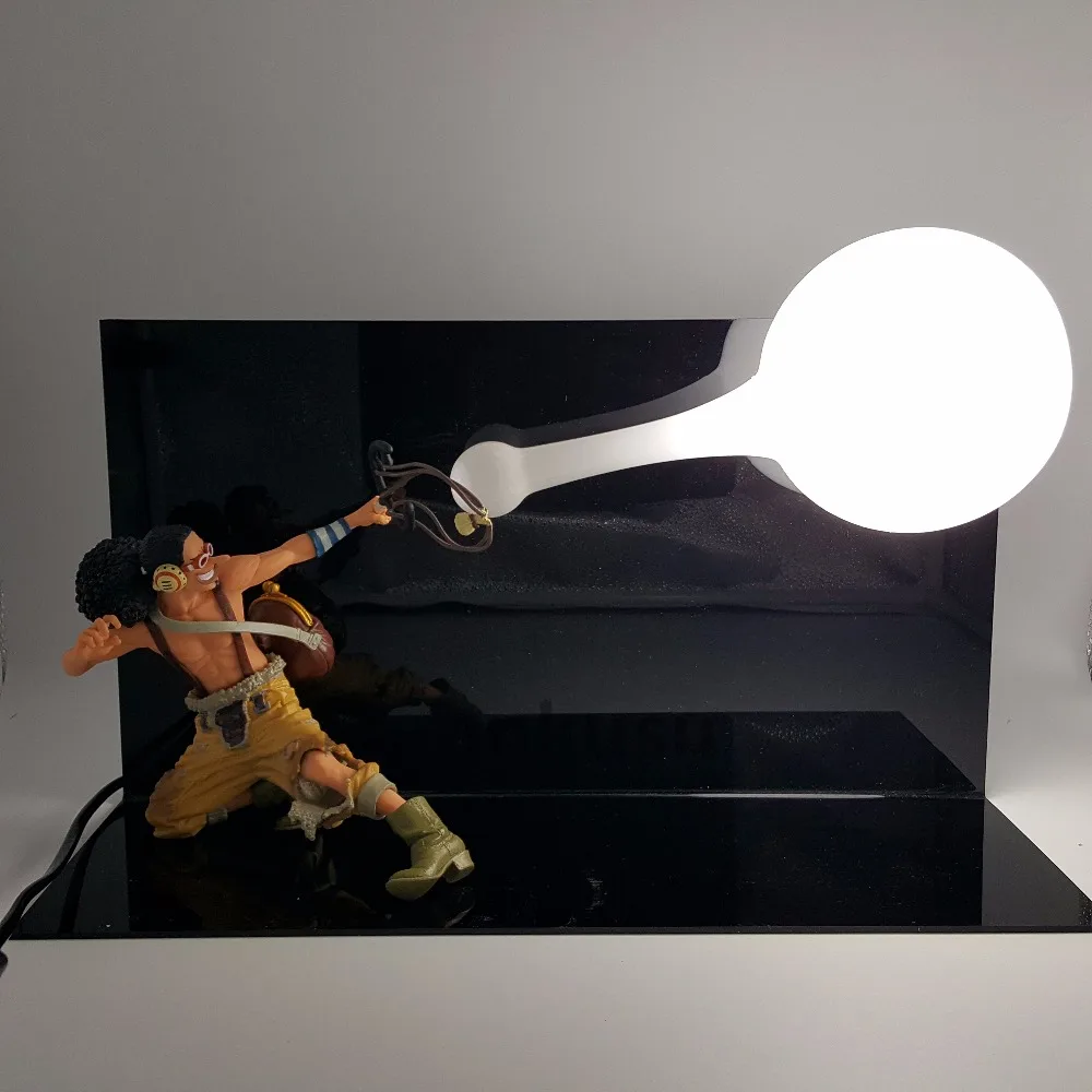 

One Piece Action Figure Led Light Usopp Skill One Piece Anime Usopp Figurine Table Lamp Collection Model Toy