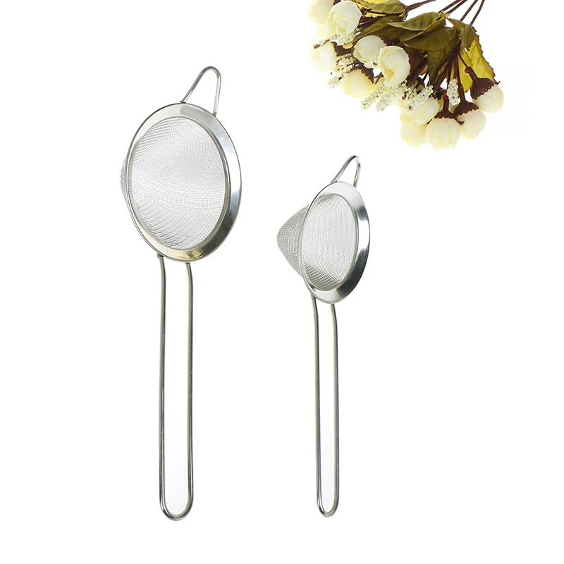 Tea Mesh Strainer Stainless Steel Fine Mesh Wire Colander Flour Sifter