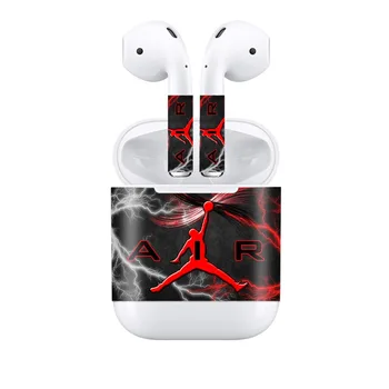 

Protective Vinyl Sticker earphone For Apple AirPods Skins Removable Adhesive Decorative Decal Wrap head Film Sticker