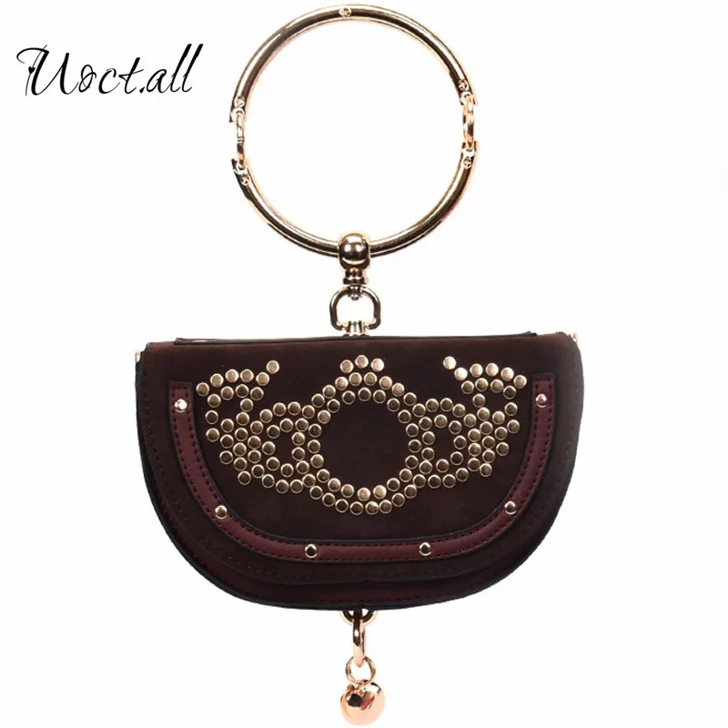 

Original design 2017 new metal handle to the semi-circular dumplings package trend female semi-circular hand shoulder bag