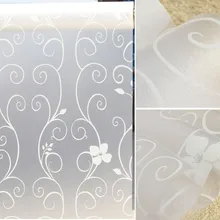 300x40 см ширина цветок из кованого железа Матовый УФ Wtatic цепляется прозрачный солнцезащитный крем ванная комната многоразовый матовый статичный оконный цепляется