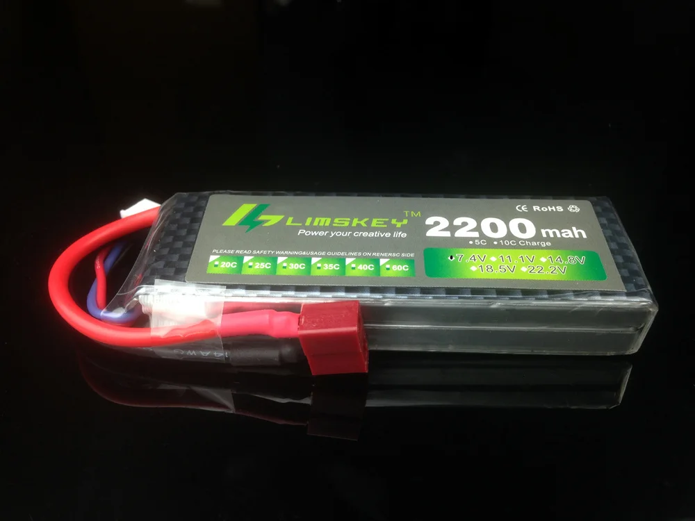 Limskey батарея питания 7,4 V 2200mah 25C Max 40C JST T XT60 разъем для Qudcopter Halicopter самолет WLtoys K494 автомобиль игрушка Батарея 2s