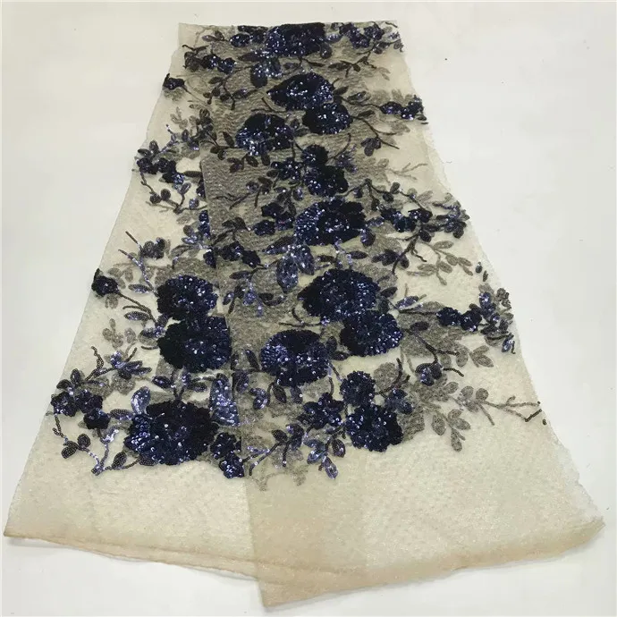 

Latest Shinning powder hand gold glitter Sequins lace fabric 5yards for indian/nigerian wedding/ evening dress/stage black peach