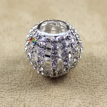 

10pcs 30mm Sparkly Clear Crystal Rhinestone Ball BeadsFor DIY Browband Cane Pendant Jewelries Wedding Party Prom decoration