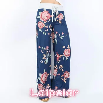 

Women Loose Wide Leg Pants Causal Long Straight Trousers American Flag Print Pant Drawstring Trouser Pajama Pants Plus Size