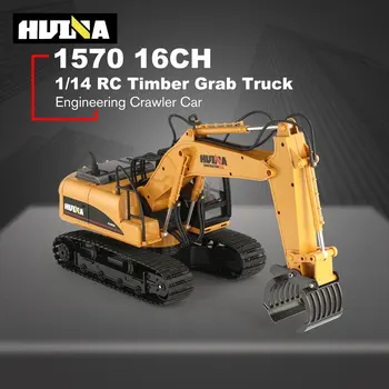 

HUINA 1570 1/14 2.4G RC Timber Metal Grab Wood 16ch Engineering Crawler Truck Toy RTR Car Construction Vehicle With Light Toys