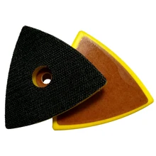 Треугольная шлифовальная резервная подставка с центральным отверстием 80*80*80 мм шлифовальная Подложка для шлифовки и полировки