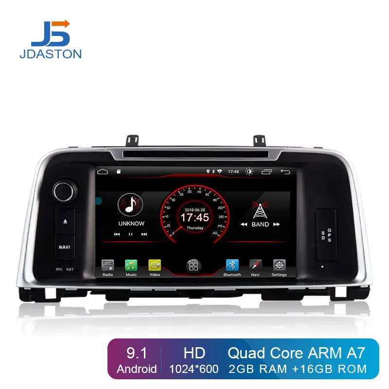 

JDASTON Android 9.1 Car Multimedia DVD Player For KIA K5 OPTIMA 2015 2016 2017 2018 2 Din Car Radio GPS Navigation Stereo WIFI