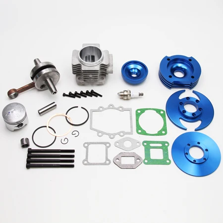 44MM BIG BORE TOP END KIT FOR ATV POCKET BIKE 49CC 2 STROKE STAGE 2 BLUE H CK09B 44MM BIG BORE TOP END KIT FOR ATV POCKET BIKE 49CC 2 STROKE STAGE 2 BLUE H CK09B