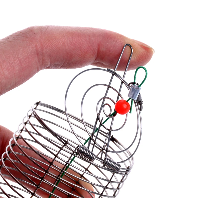 Bait Cage Fishing Trap Basket Feeder Holder Fishing Outdoor Tool Y